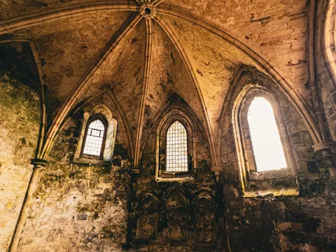 interior sala capitular abadía de inchcolm