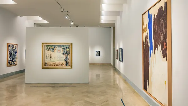 Sala de exposiciones del museo Thyssen en Madrid.