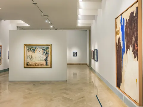 Sala de exposiciones del museo Thyssen en Madrid.