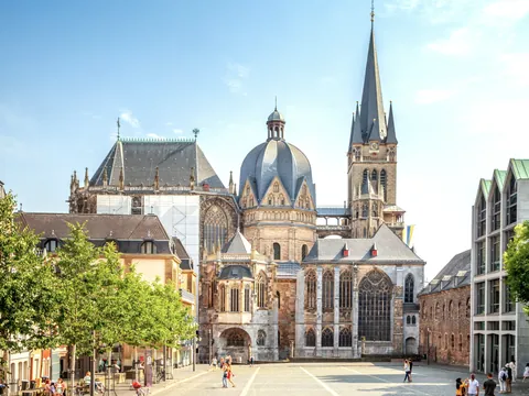 Catedral de Aachen, declarada Patrimonio de la Humanidad por la Unesco.