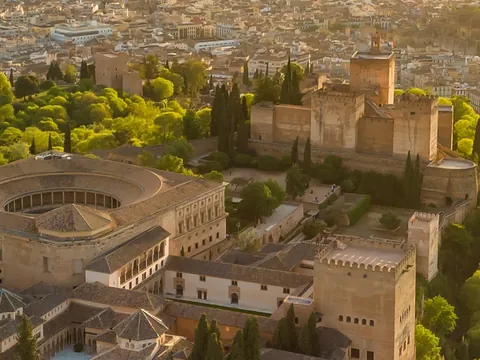 Imagen aérea de la Alhambra de Granada
