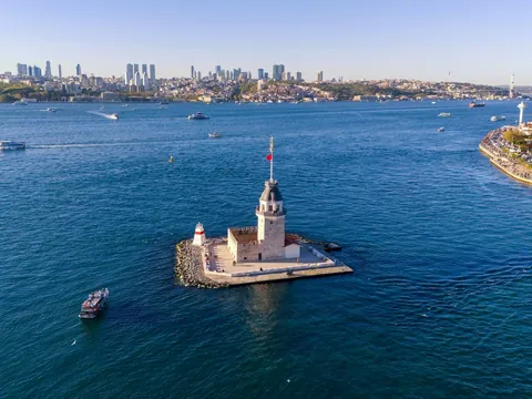 Torre de la Doncella Kız Kulesi en Estambul, Turquía