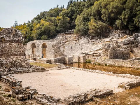 Muro excursión Parque Arqueologico Butrinto Saranda Buendía