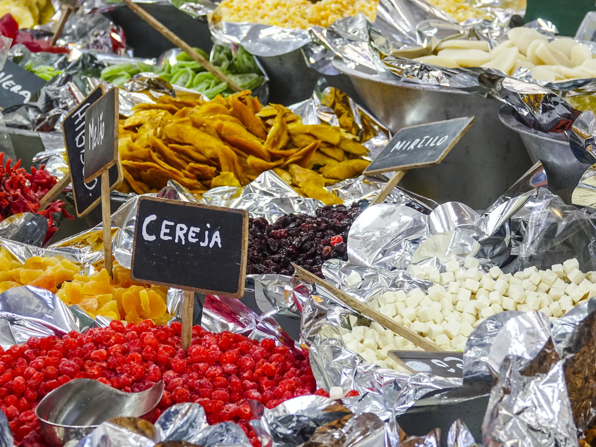 Mercado con especialidades de Lisboa