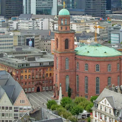 Vista aérea de la Paulskirche