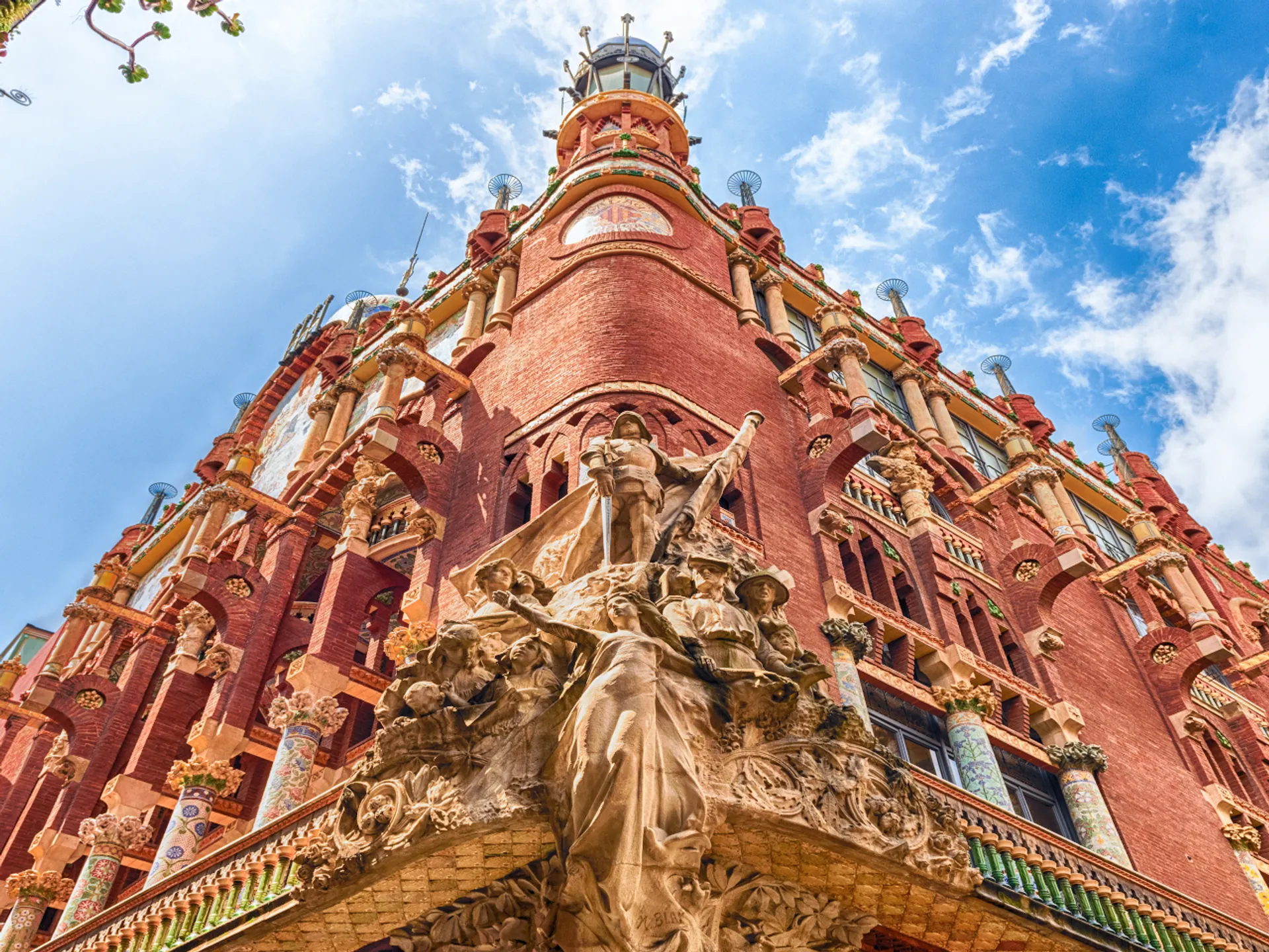 Fachada Palau de la Música Catalana - Palau de la Música Catalana de Barcelona - Qué ver en Barcelona - Guía de Viajes Barcelona - Buendía Tours