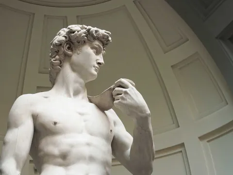 La obra más destacada del museo es la escultura de David, del artista Miguel Ángel, datada de 1504.