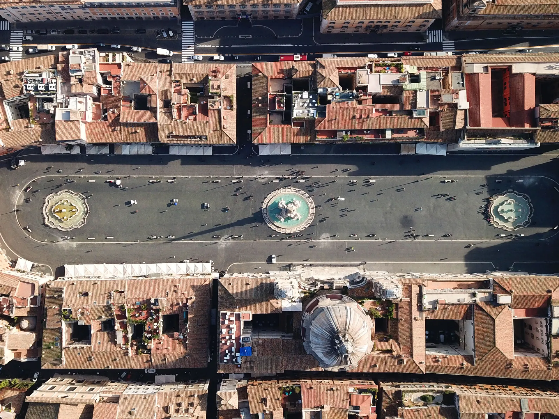 Vista aérea de Piazza Navona - Piazza Navona - Guía de Viaje Roma - Buendía Tours