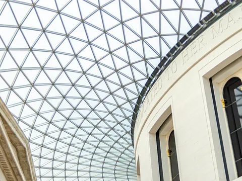 Galería interior del Museo Británico de Londres
