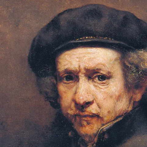 Autorretrato de Rembrandt van Rijn en Ámsterdam - Mejores obras de arte que ver en Ámsterdam