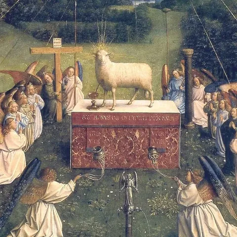 La adoración del Cordero místico Cuadro Van Eyck