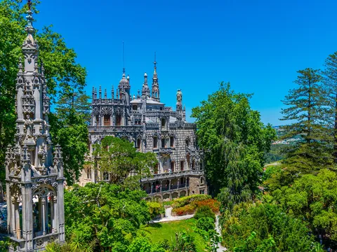 Imagen panorámica de la Quinta da Regaleria, Sintra, Portugal