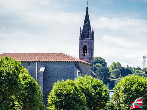 La iglesia de Santa María en Vizcaya, País Vasco