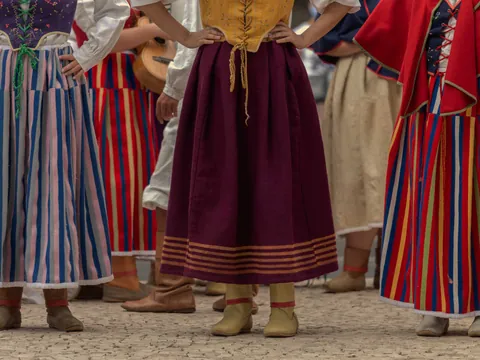 Cena Espectaculo Folclorico Danza Madeira