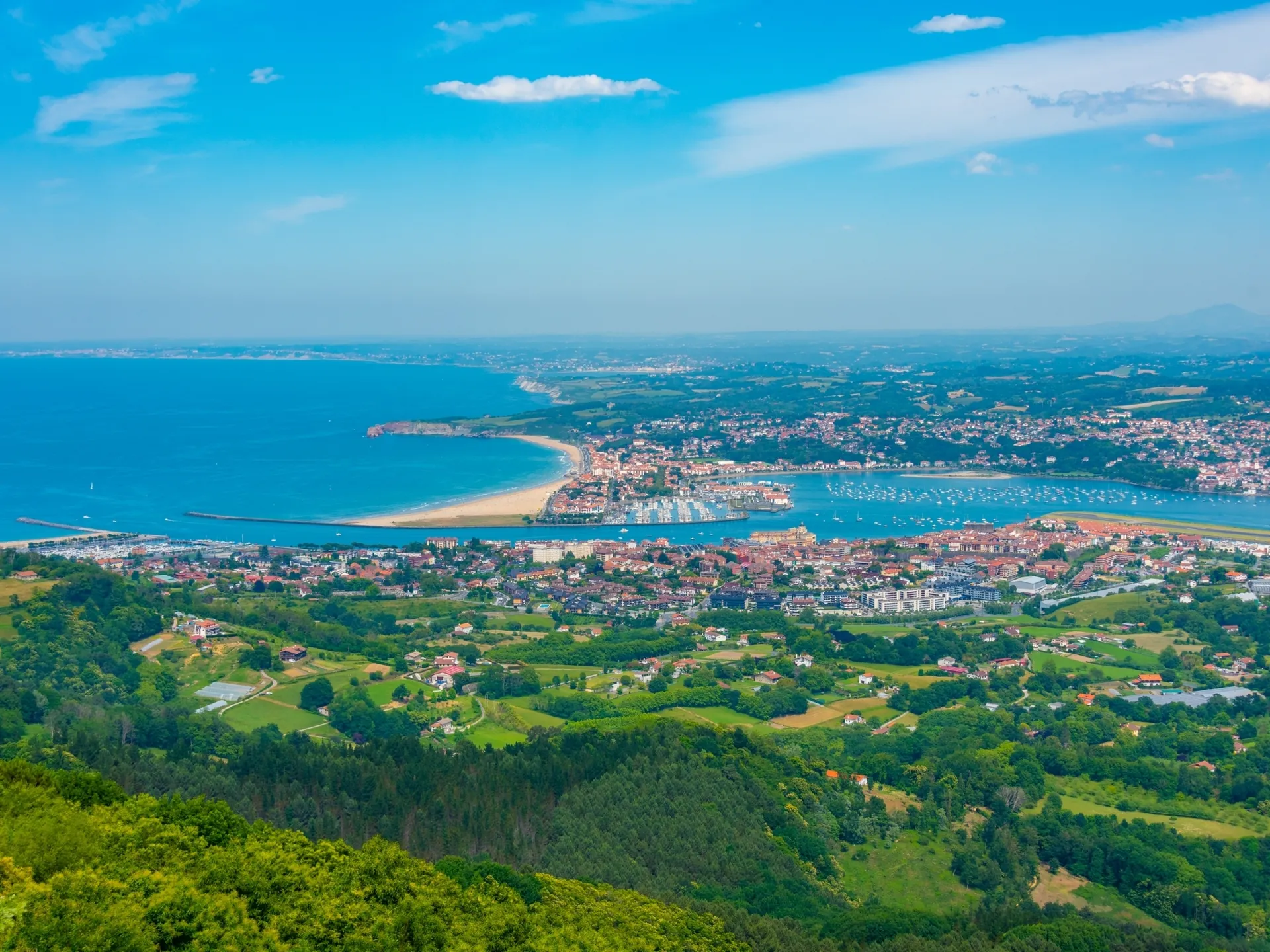 vista aerea hendaya irún