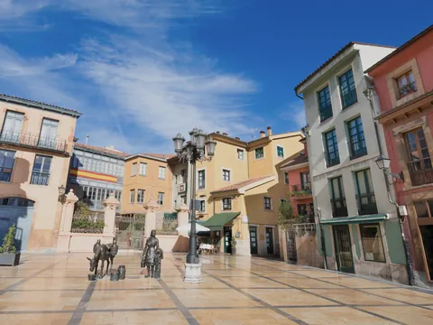 Plaza Trascorrales en Oviedo, Asturias