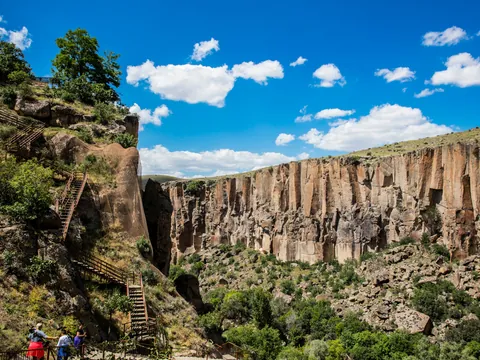 Cañón y senderos del Valle de Ihlara, Capadocia, Turquía