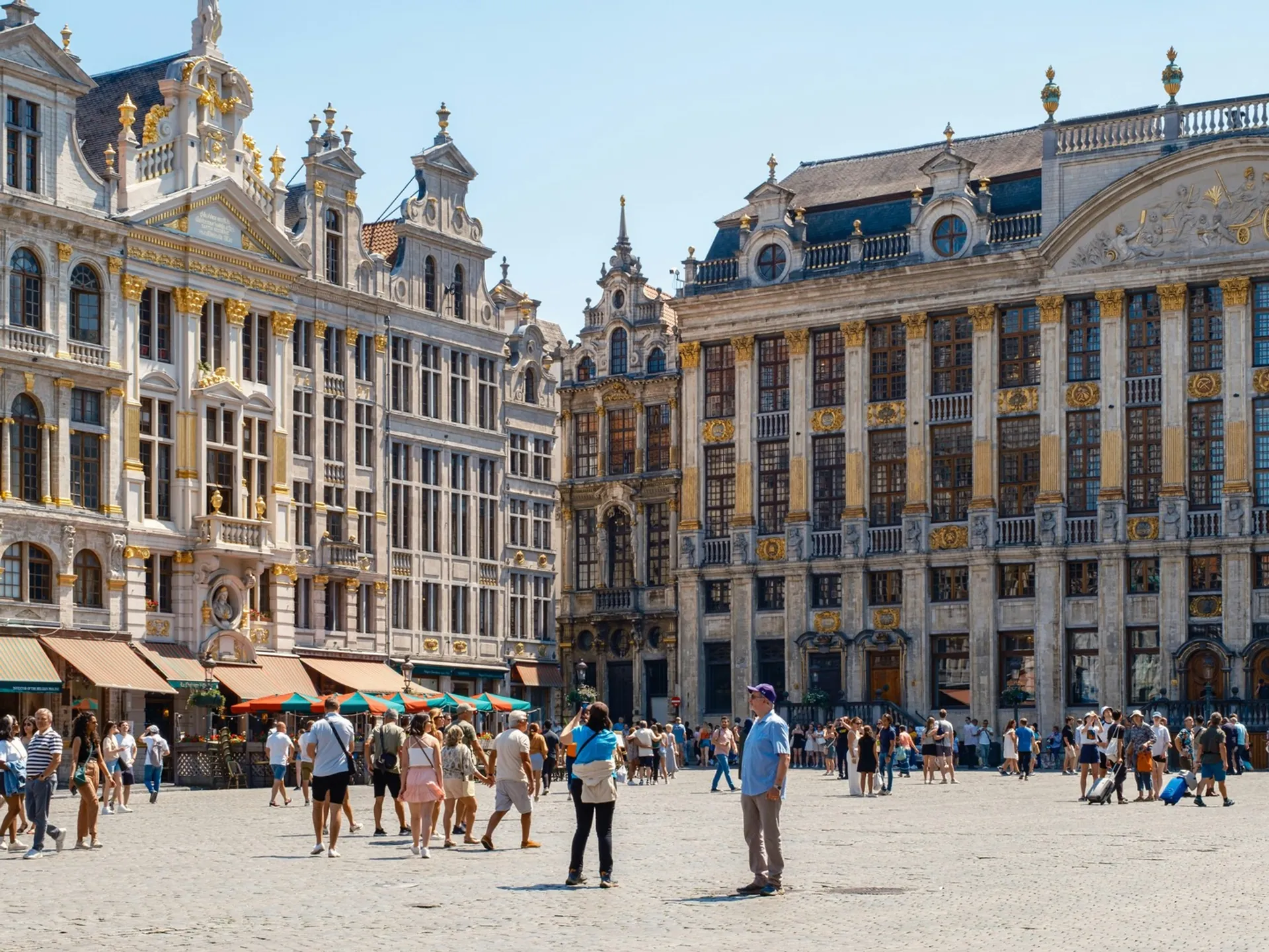 Grand Place Bruselas en primavera