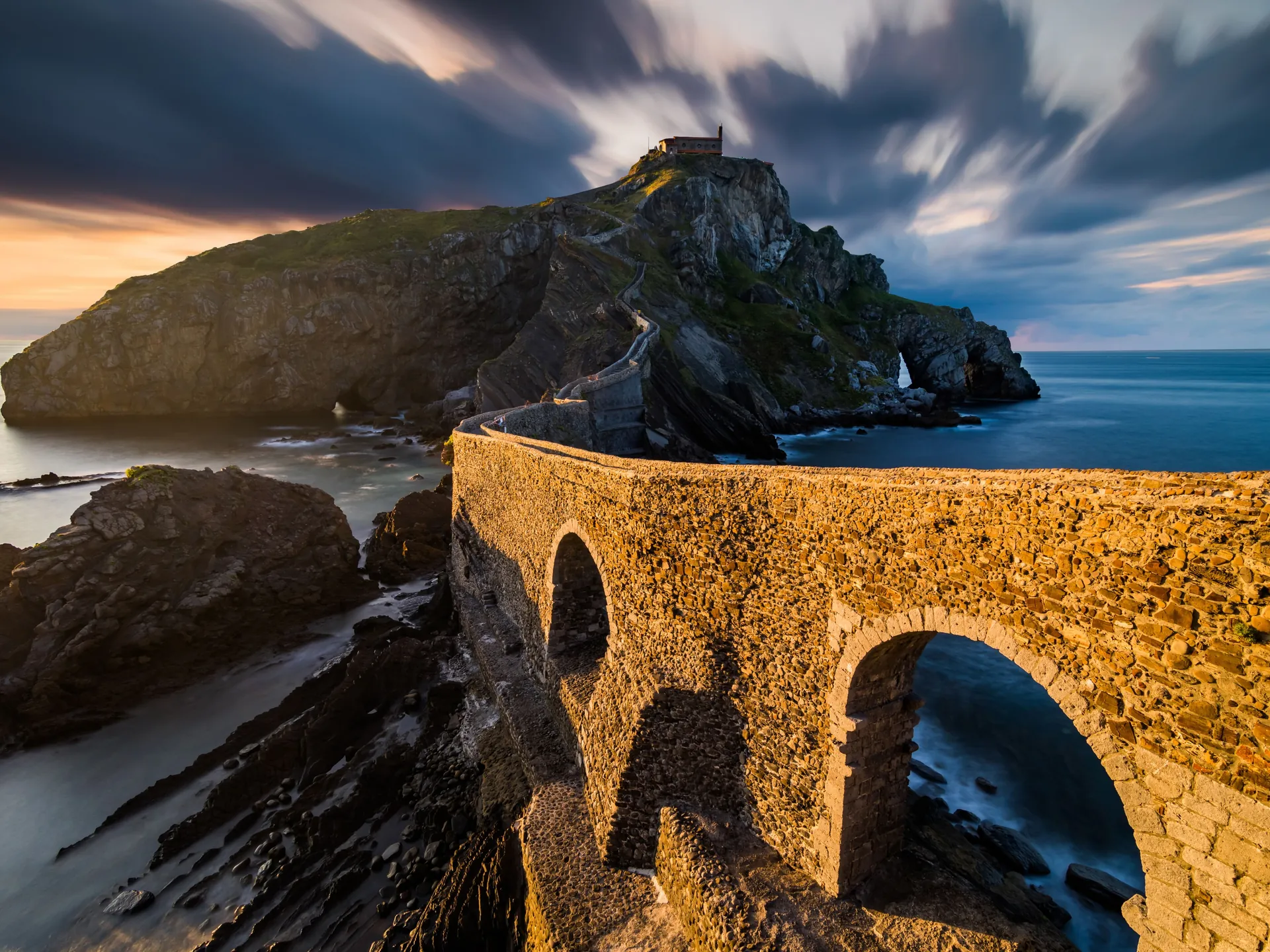 gaztelugatxe sunset