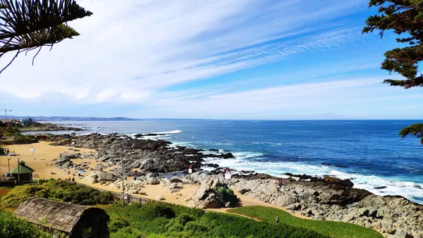 Vistas al Pacífico desde Isla Negra, en la región de El Quiosco.