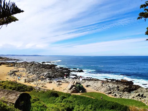 Vistas al Pacífico desde Isla Negra, en la región de El Quiosco.