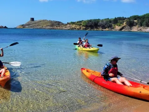 excursión Kayak Playas isla Colom Sa Torreta Snorkel alquiler Canoa alquiler Kayak Es Grau Baleares Menorca
