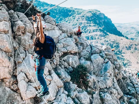 Vía ferrata por el Caminito del Rey desde El Chorro con guía