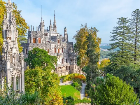 Vista panorámica de la Quinta da Regaleira, Portugal