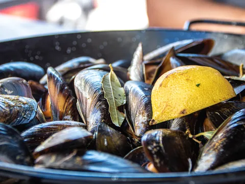 Mejillones al vapor de la ría de Arousa