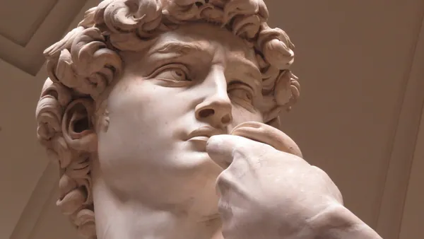 Una de las estatuas más famosas de la Galería de la Academia.