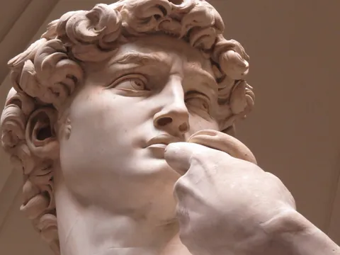 Una de las estatuas más famosas de la Galería de la Academia.