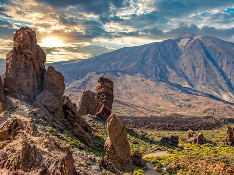 excursión Parque Nacional Teide visita guiada Roques Garcia español Transporte Canarias