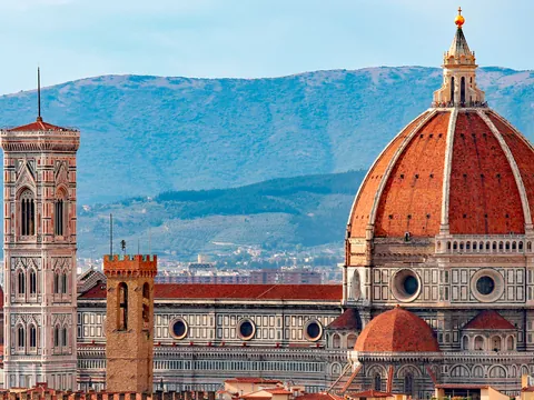 Vista panorámica de la catedral de Florencia