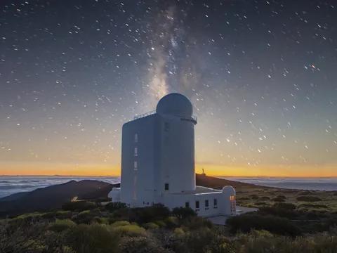 Observación astronómica en el Teide