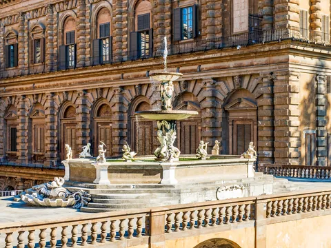 Fuente de la Alcachofa  en el Palacio Pitti, en Florencia