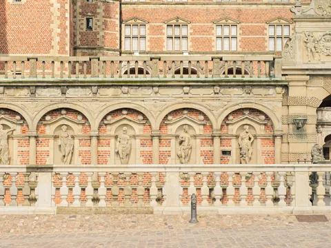 Detalle de la arquitectura exterior del Castillo Rosenborg