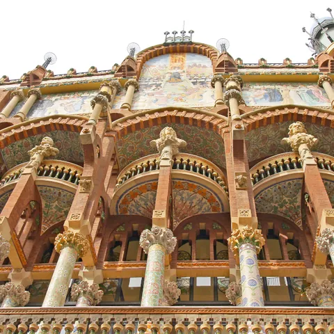 Fachada Palau de la Música Catalana - Palau de la Música Catalana de Barcelona - Qué ver en Barcelona - Guía de Viajes Barcelona - Buendía Tours