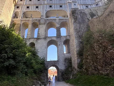 Puente del Capote, Plastovy Most, castillo de Český Krumlov, República Checa