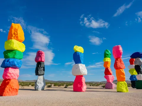 tour Siete Montañas Magicas desde las Vegas excursión Letrero Welcome las Vegas en español Nevada Estados Unidos buendía tours