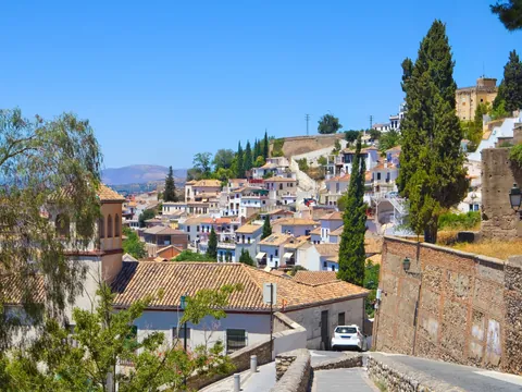 Vistas desde el mirador de la Lona en Granada
