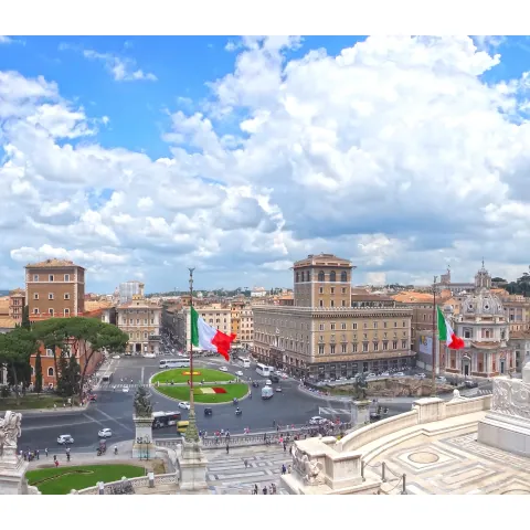 Piazza de Venezia vista desde el Monumento Vittor Emanuele