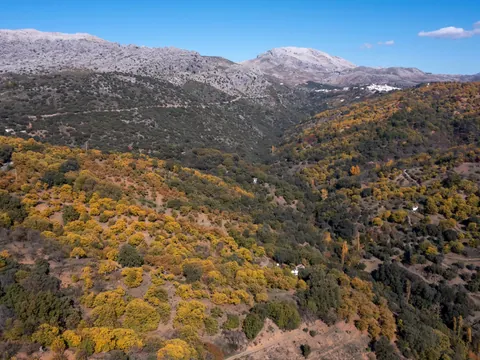 Vista aérea del Valle del Genal, Andalucía