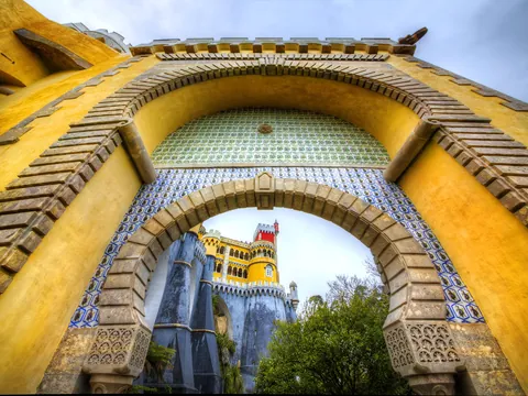 Acceso al Palacio da Pena de Sintra, Lisboa, Portugal