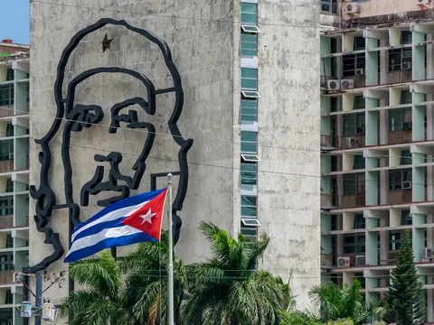 La icónica plaza de la Revolución en la Habana, Cuba