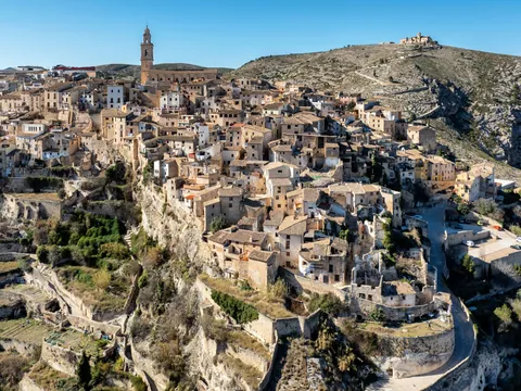 Vista aérea de Bocairent, una de las ciudades más emblemáticas de Valencia.