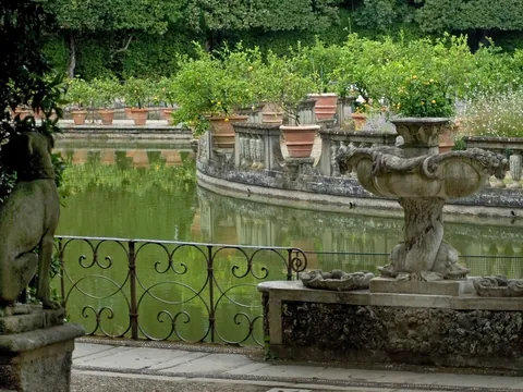 Jardines de Boboli, en la parte trasera del Palacio Pitti de Florencia