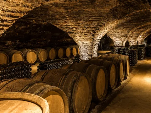 Interior de una bodega, una de las visitas donde nos explicarán la elaboración del vino.