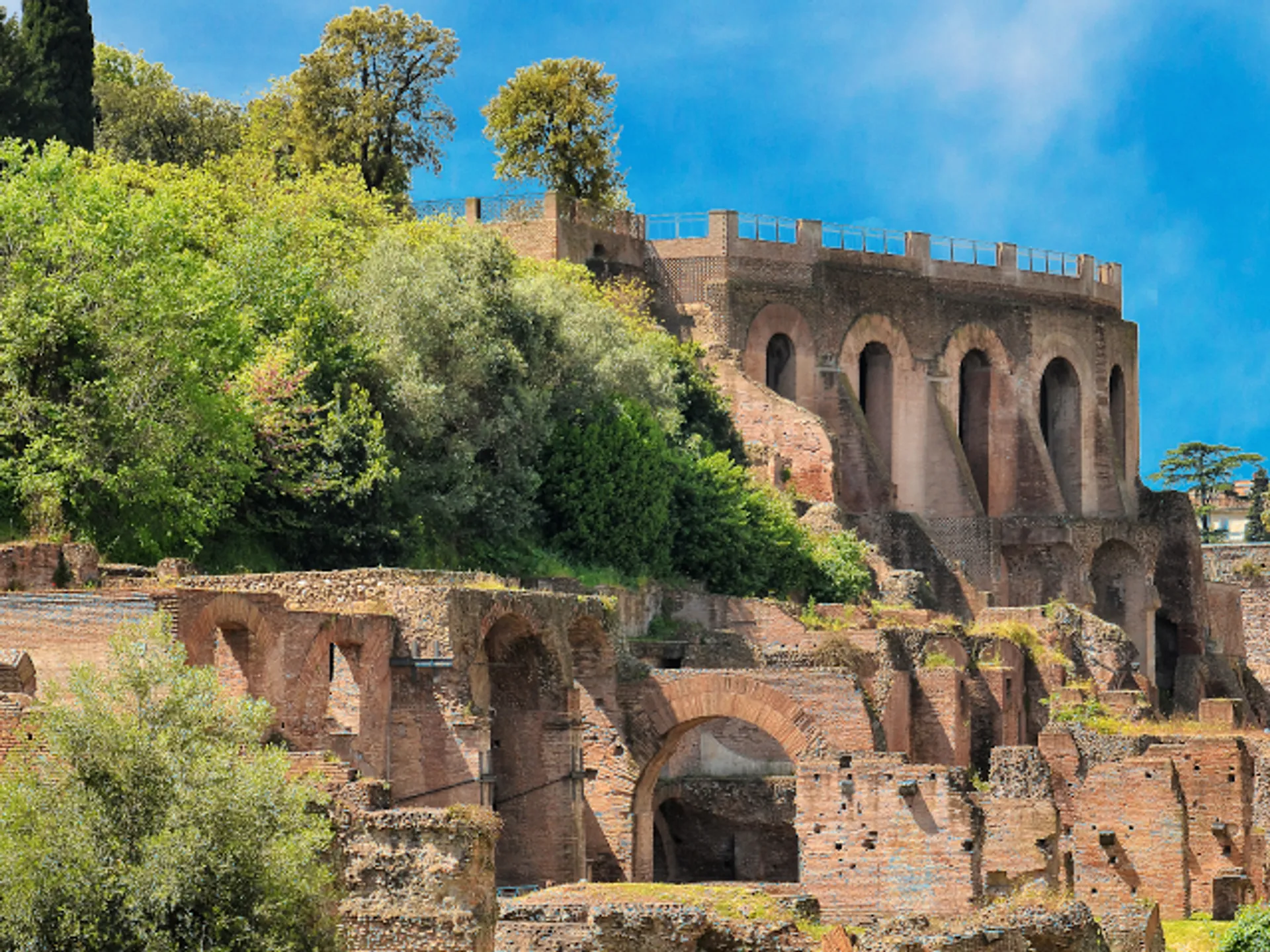 Vista del Monte Palatino de Roma - Monte Palatino - Qué ver en Roma - Guía de Viajes Roma - Buendía Tours