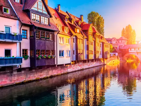Vista rio Pegnitz - tour medieval Núremberg - Buendía
