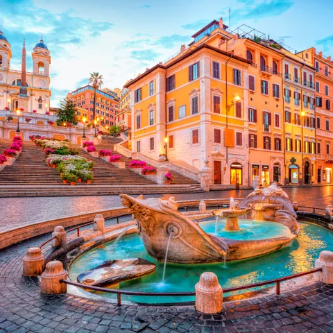 Vista de la Plaza España de Roma - Plaza España de Roma - Qué ver en Roma - Guía de Viajes Roma - Buendía Tours